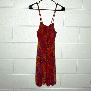 < Vintage Santiki Vibrant Colorful Boho Dress >